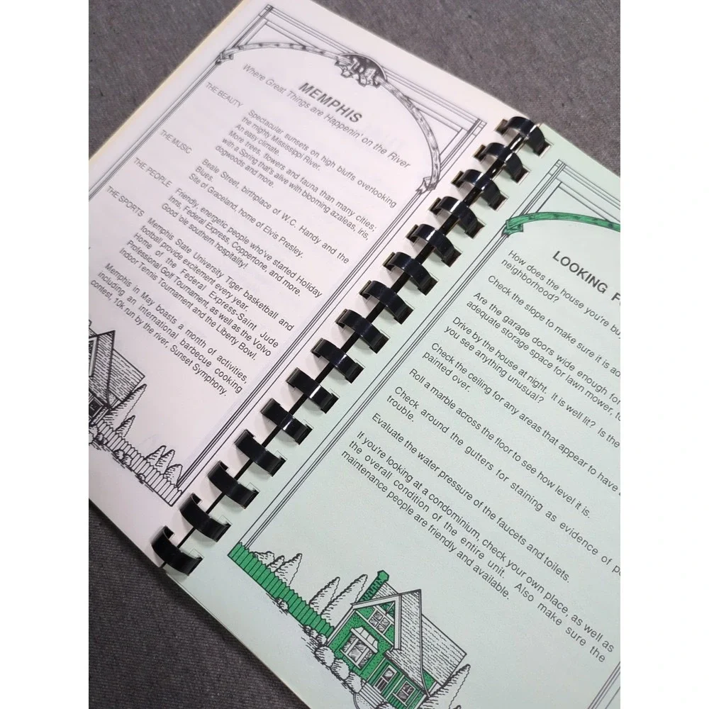 1989 Our Favorite Memphis‎ Recipes Cookbook Tual Realty Vintage Tennessee